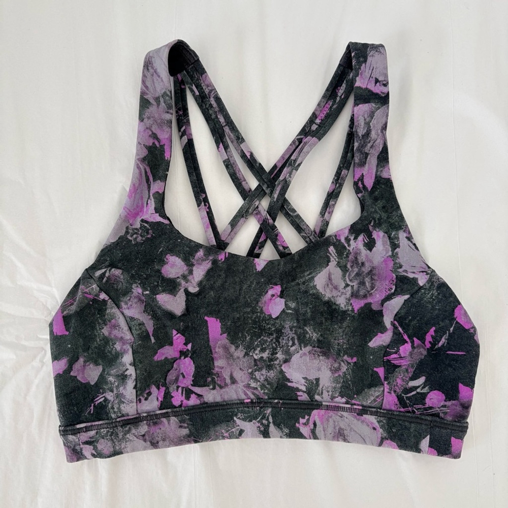 Lululemon | Free to Be Serene Bra | Sz 2 C/D Cup | Floral Shift Multi | EUC